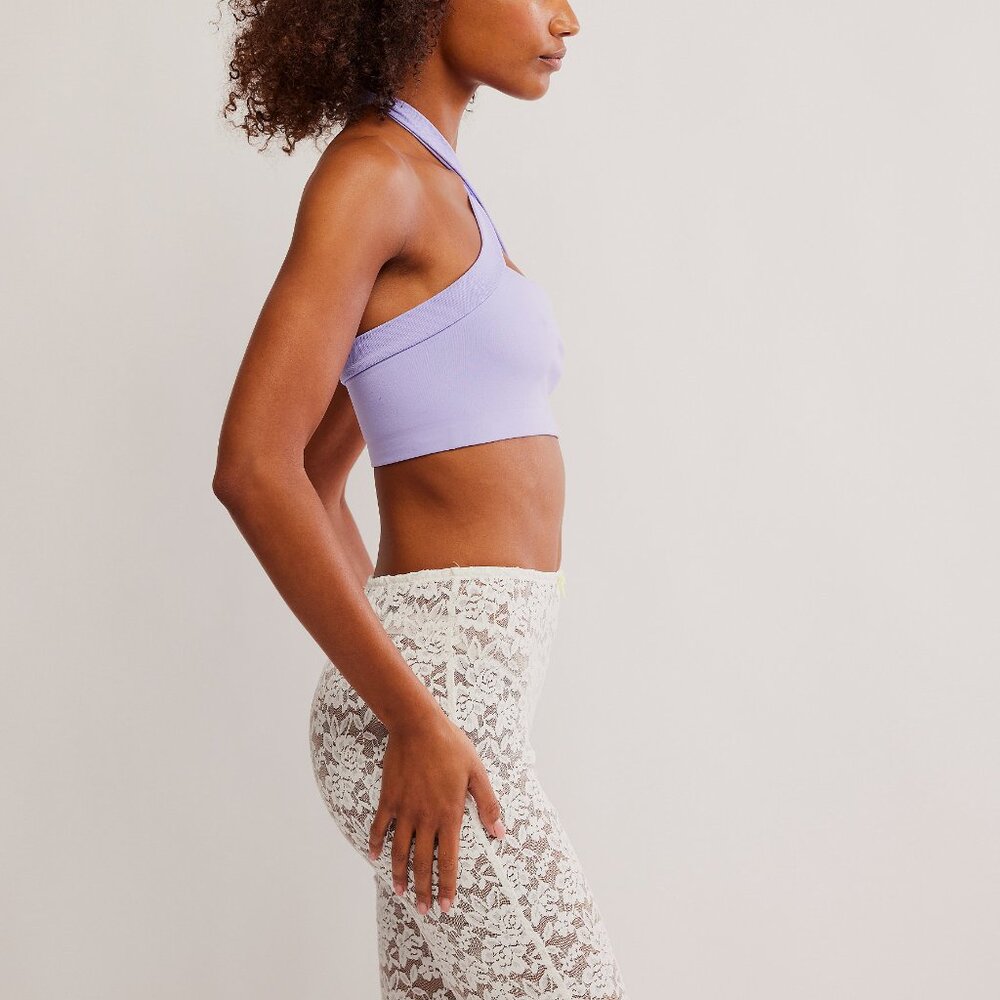NWT Free People Margot Seamless Halter Bralette - Lavender - XS/S - Picture 3 of 7